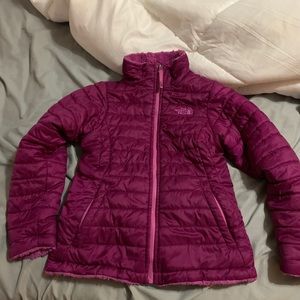 Girls Northface reversible jacket sz M 10/12